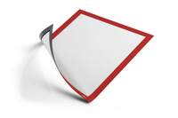 Durable DURAFRAME� Magnetic Document Frame A4 - Red - Pack of 5