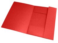 Oxford Top File + A4 Sammelmappe mit Einschlagklappen ohne Gummizugverschluss rot