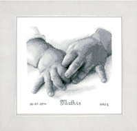 Counted Cross Stitch Kit: Baby Hands