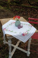 Embroidery Kit: Tablecloth: Flowers & Butterflies