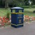GFC Closed Top Litter Bin - 112 Litre - Smooth Finish painted in Dark Blue
