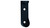 Ovallager Zinkdruckguss 30/15 mm für Hutboden, schwarz matt lackiert mit Schraube