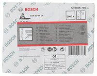 Bosch 2608200007 D-Kopf Streifennagel SN34DK 75G, 2,8 mm, 75 mm, verzinkt, glatt