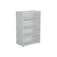 Jemini 1200 Wooden Bookcase 450mm Depth White KF810377