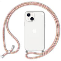 NALIA Necklace Cover with Band compatible with iPhone 13 Case, Transparent View Anti-Yellow Phonecase & Adjustable Holder Strap, Protective Crossbody Hardcase & Silicone Bumper ...