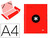 Carpeta Liderpapel Antartik Gomas A4 3 Solapas Carton Forrado Color Roja