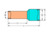 Isolierte Aderendhülse, 2,5 mm², 17 mm/10 mm lang, DIN 46228/4, blau, 216-246