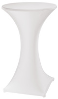 Stretch-Stehtischhusse Selm; 80x110 cm (ØxH); weiß; rund