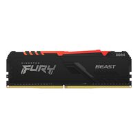 16GB 2666MHz DDR4 CL16 DIMM , 1Gx8 FURY Beast RGB ,