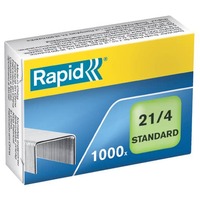 Heftklammern 21/4mm Standard, verzinkt, 1000 Stück RAPID 24867600
