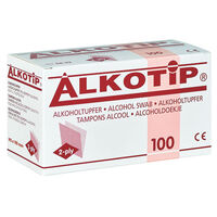 Alkotip Alkoholtupfer large Mediware 90 x 110 mm (100 Stück), Detailansicht