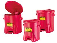 Entsorgungsbehälter aus PE, Volumen 53 Liter, Farbe rot, Durchm.xH 559x458 mm