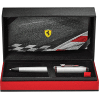 Drehkugelschreiber Townsend Ferrari Kollektion Chrom gebürstet Geschenkbox
