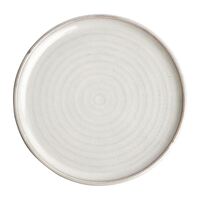 Olympia Canvas Small Rim Round Plate Murano White Stoneware 265mm - Pack of 6