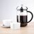 Olympia Cafetiere Coffee Maker in Clear Made of Glass and Chrome 12 Cup 1500ml