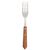 Olympia Steak Forks in Silver - Stainless Steel with Wooden Handle - Pack of 12