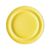Olympia Heritage Plates in Yellow - Porcelain with Raised Rim - 203mm - 4 Pack