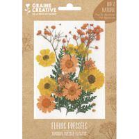 GRAINE CREATIVE Sachet de 18 fleurs séchées PRAIRIE JAUNE pour la création de bougies, objets en bois... - produit supprimé à épuisement du stock