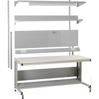 Height adjustable workbench accessories, multi panel tool/louvre 1200mm