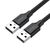 UGREEN US102 USB 2.0MM kábel 0.5m fekete (10308 )