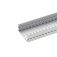 Aufbauprofil 20 - für LED Strips bis 2.06cm Breite, zur Wand- und Deckenmontage, Länge 100cm