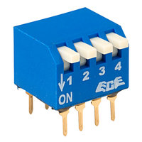 ECE EPG104A 4 Pole 8 Pin Piano DIL Switch
