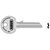ABUS 00835 36/55 55mm Right Hand Key Blank