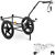 Wózek przyczepka rowerowa transportowa z odblaskami do 35 kg