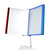 Cash Register Info / Flip Display System / Price List Holder "Quickload" | 2x each of red, blue, green, white and black 10