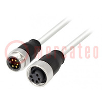 Kabel: voor sensoren/ automaten; 7/8",aan beide zijden; 0,3m