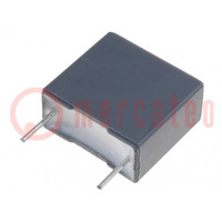 Kondensator: Polyester; 100nF; 200VAC; 400VDC; 10mm; ±10%; THT; MKT