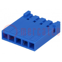 Plug; wire-board; female; PIN: 5; w/o contacts; 2.54mm; for cable