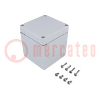 Enclosure: multipurpose; X: 80mm; Y: 82mm; Z: 85mm; EURONORD; grey