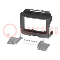 Radio frame; Kia; 2 DIN; black