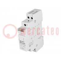 Relay: installation; bistable,impulse; NO x2; Ucoil: 48VDC; 16A