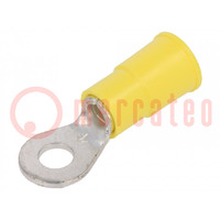 Tip: ring; M4; Ø: 4.32mm; crimped; for cable; insulated; tinned
