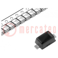 Diode: Zener; 0,3W; 2,7V; SMD; Rolle,Band; SOD523; einzelne Diode