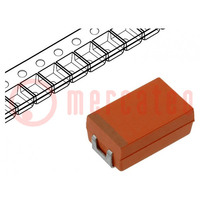 Condensator: niobium; OxiCap; SMD; 100uF; 6,3VDC; D; 2917; ±20%