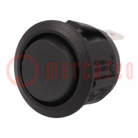 ROCKER; SP3T; Pos: 3; (ON)-OFF-(ON); 10A/250VAC; black; none; 50mΩ