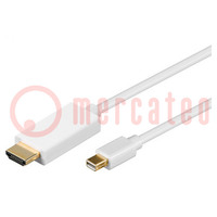 Kabel; DisplayPort 1.1; HDMI Stecker,mini Displayport Stecker