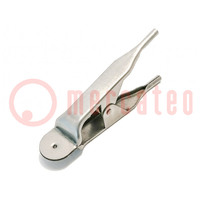 Clip; Max jaw capacity: 15mm; 20A; stainless steel; L: 79mm