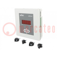 Meter: power factor controller; on panel; LED; 4-digit; 40÷300V