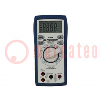 Digital multimeter; LCD; 3,75 digit; 2x/s; True RMS; 0÷50°C