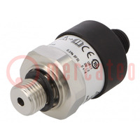 Converter: pressure; Pressure setting range: 0÷250bar; 0.5%; IP67