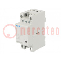 Contactor: 4-polig installatie installatie; 25A; 230VAC,230VDC
