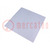 Heat transfer pad: silicone rubber; L: 300mm; W: 300mm; Thk: 0.3mm