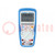 Digital multimeter; LCD; 3,75 digit (3999); Temp: -20÷760°C; IP67