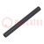 Spacer sleeve; cylindrical; polyamide; M2; L: 40mm; Øout: 4mm; black
