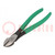 Pliers; side,cutting; handles with plastic grips; 200mm