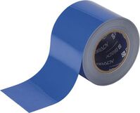 Bodenmarkierungsband - Blau, 10 cm x 30 m, Polyester, Für innen, Einfarbig